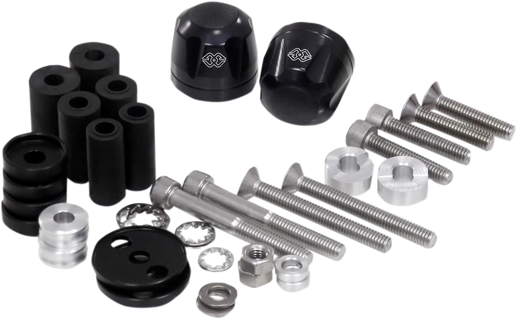 Gilles Tooling Bar-End Weights - Cone - Black LG-CO-22-B - Side View