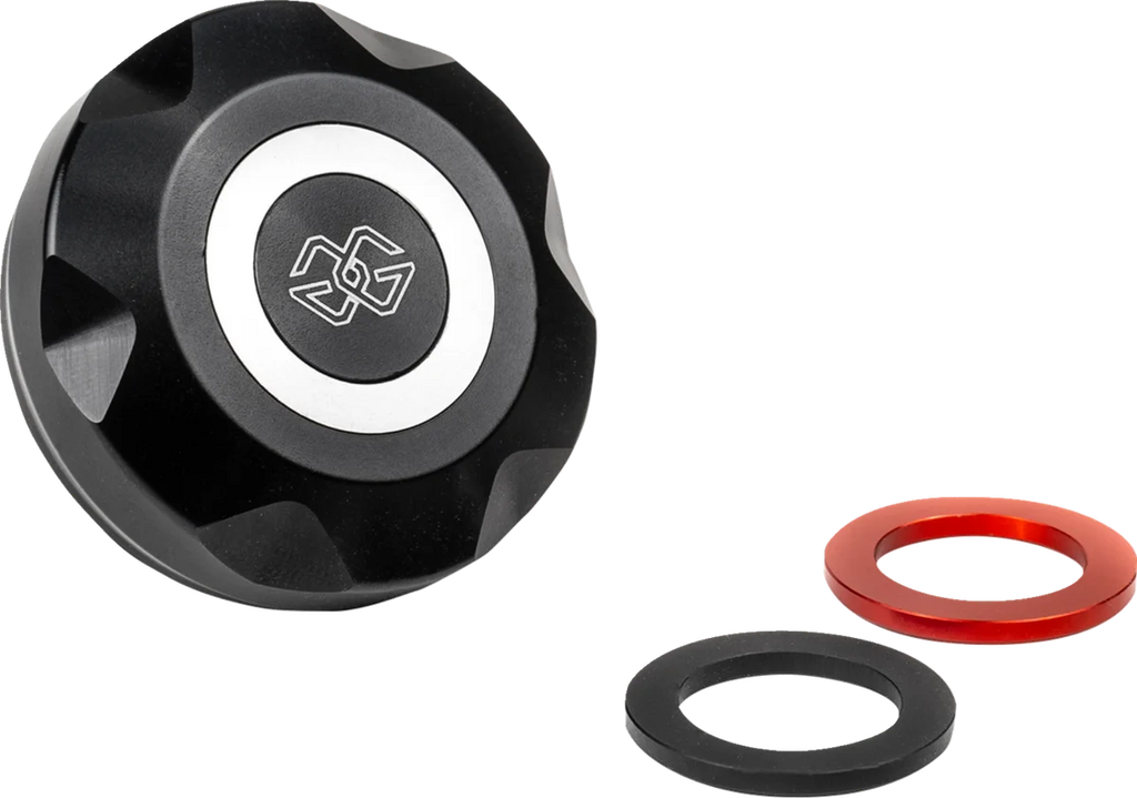 Gilles Tooling Brake Fluid Container Cover - Rear - Black