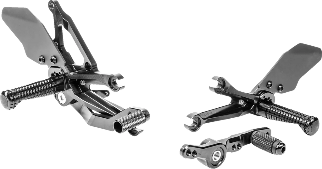 Gilles Tooling FXR Rearset - Black - Yamaha FXR-Y08-B - Main Product View