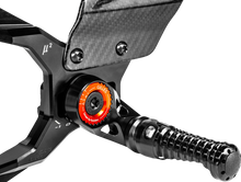 Load image into Gallery viewer, Gilles Tooling MUE2 Rearset - Black - BMW - Back View
