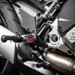 Load image into Gallery viewer, Gilles Tooling MUE2 Rearset - Black - Ducati - Side View