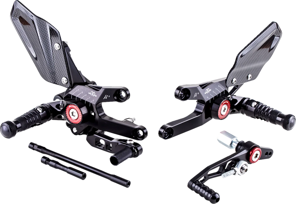 Gilles Tooling MUE2 Rearset - Black - Honda - Main Product View