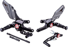 Load image into Gallery viewer, Gilles Tooling MUE2 Rearset - Black - Honda - Main Product View