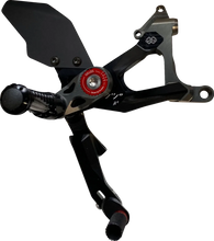 Load image into Gallery viewer, Gilles Tooling MUE2 Rearset - Black - Honda - Side View