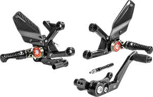 Gilles Tooling MUE2 Rearset - Black - Honda MUE2-H02-B - Main Product View