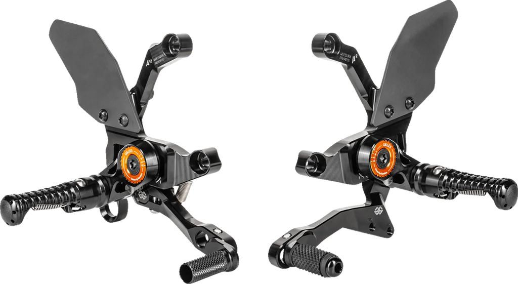 Gilles Tooling MUE2 Rearset - Black - KTM - Main Product View
