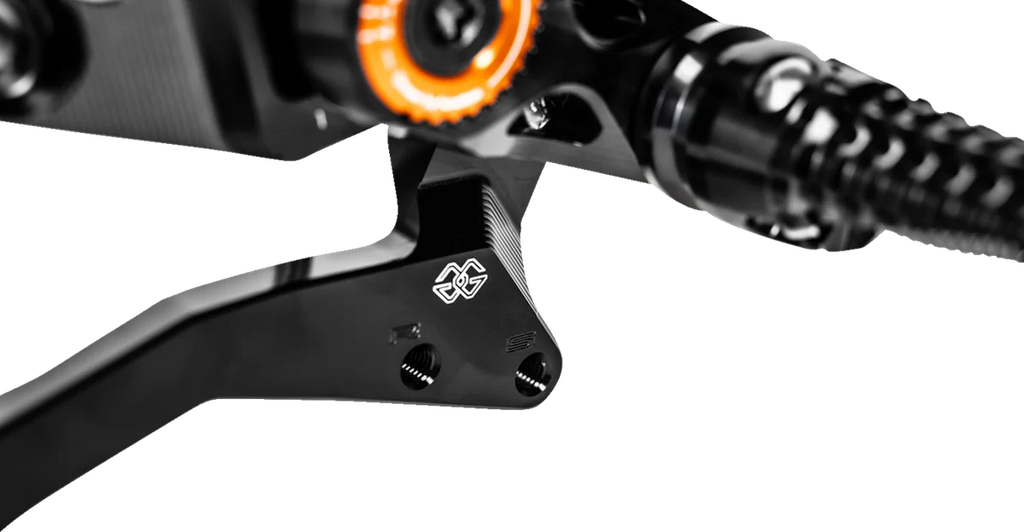 Gilles Tooling MUE2 Rearset - Black - KTM - Back View