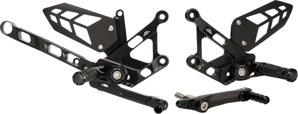 Gilles Tooling MUE2 Rearset - Black - KTM - Main Product View