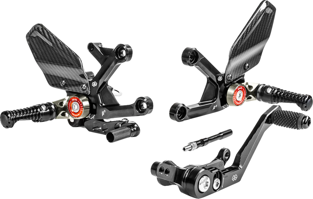 Gilles Tooling MUE2 Rearset - Black - MUE2-H02-B fits Honda - Main Product View