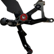 Load image into Gallery viewer, Gilles Tooling MUE2 Rearset - Black - Suzuki - Side View