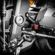 Load image into Gallery viewer, Gilles Tooling MUE2 Rearset - Black - Triumph - Back View