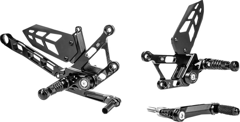 Gilles Tooling MUE2 Rearset - Black - Yamaha - Main Product View