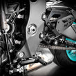 Load image into Gallery viewer, Gilles Tooling MUE2 Rearset - Black - Yamaha - Side View