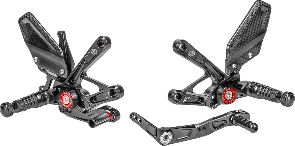 Gilles Tooling MUE2 Rearset - Black - Yamaha - Main Product View