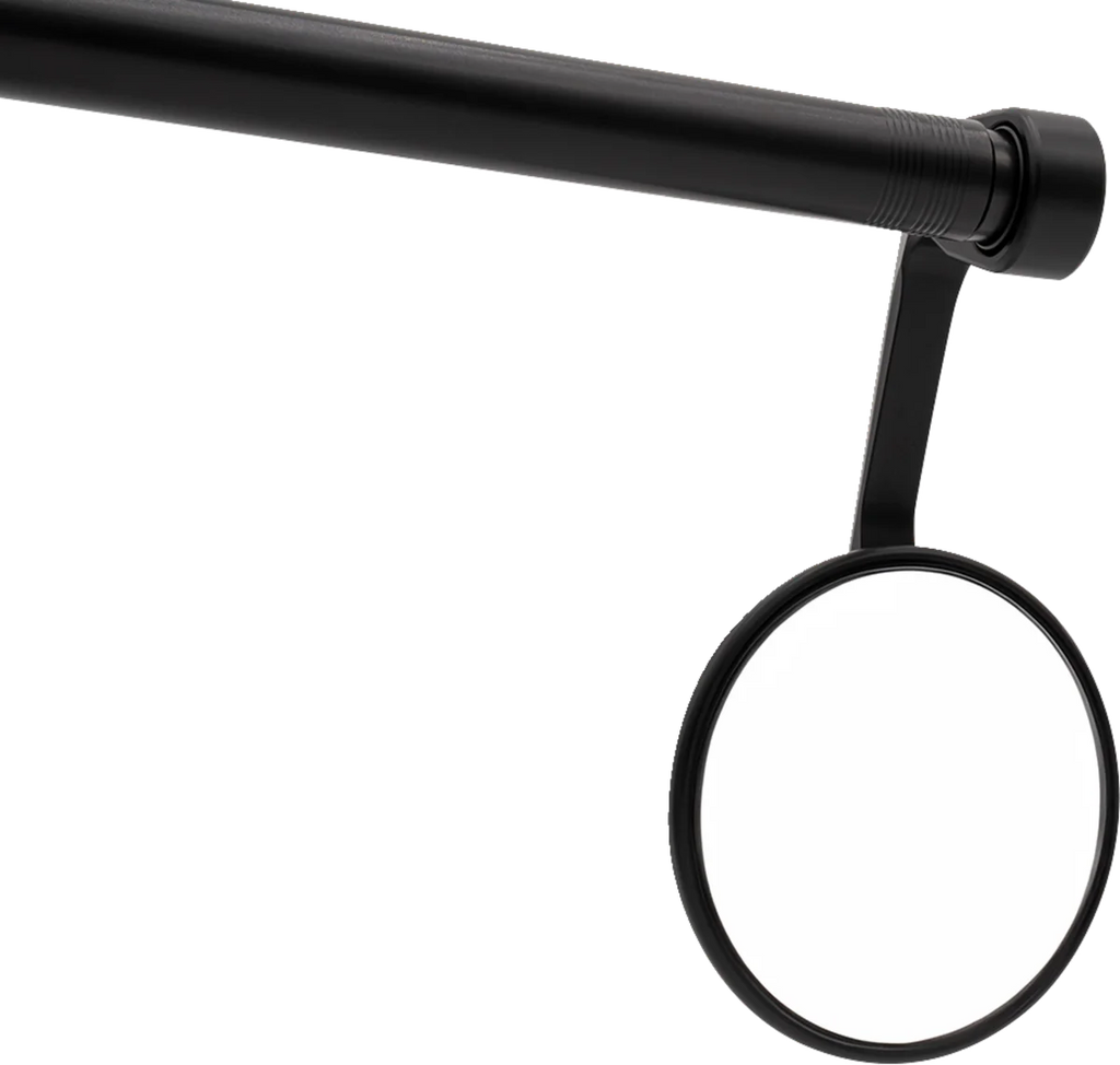 Gilles Tooling Mirror - MOON - Side View - Round - Black - Right/Left - Each - Side View