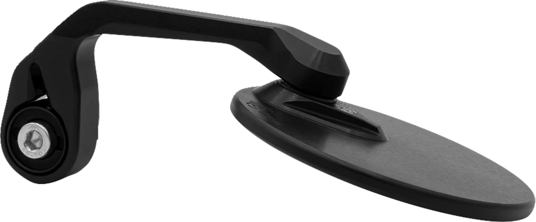 Gilles Tooling Mirror - MOON - Side View - Round - Black - Right/Left - Each - Side View