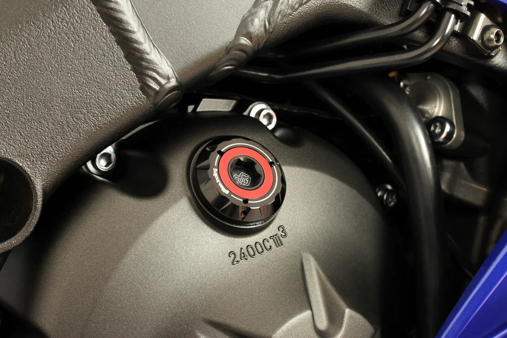 Gilles Tooling Oil Filler Cap - Black - M24 x 2.0 - OFC-24-20 fits BMW - Back View