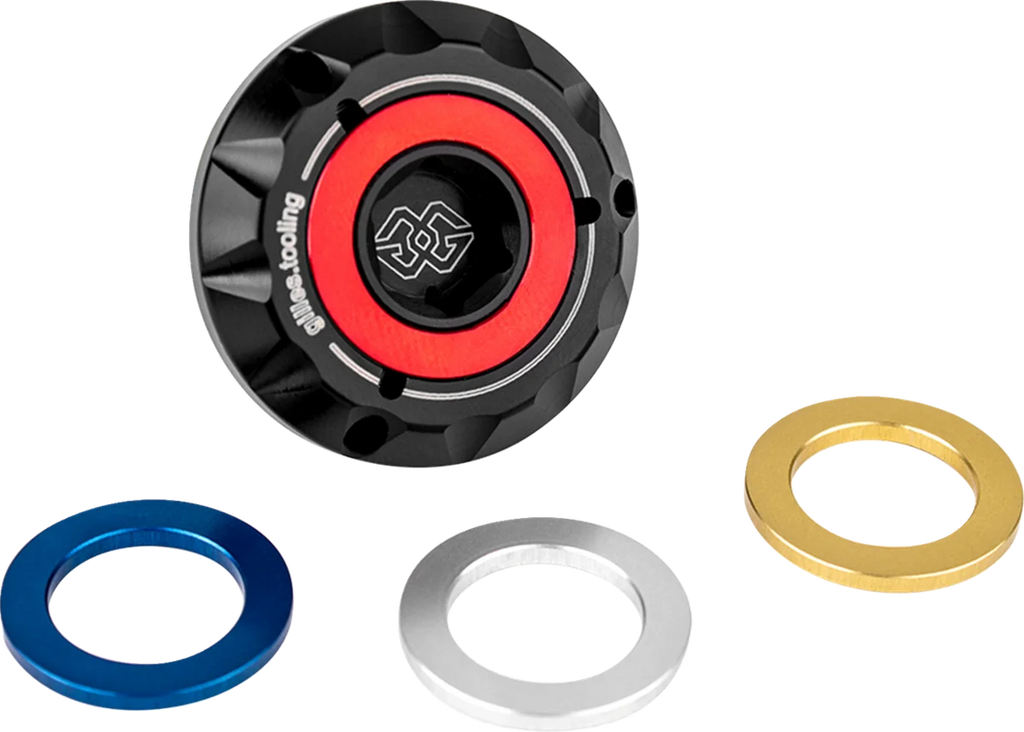 Gilles Tooling Oil Filler Plug - Black - M20 x 1.5 - Aprilia/Honda/Suzuki OFC-20-15-B - Main Product View