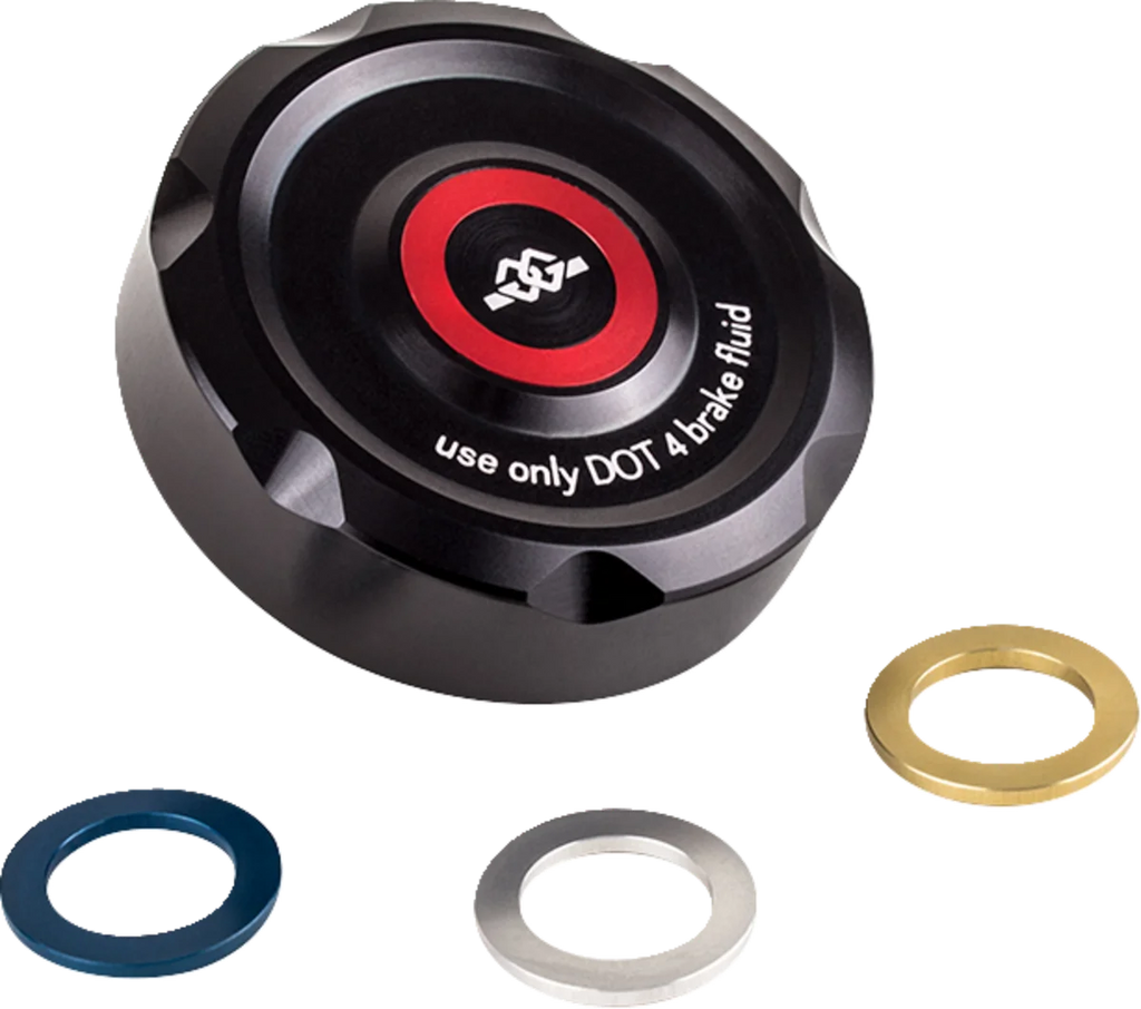 Gilles Tooling Reservoir Cover - Brake - Front - Black BRC-14-B - Main Product View