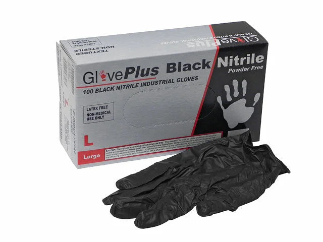 Glove Plus Black Nitrile Gloves GPNB46100