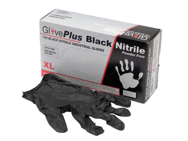 Glove Plus Black Nitrile Gloves GPNB48100