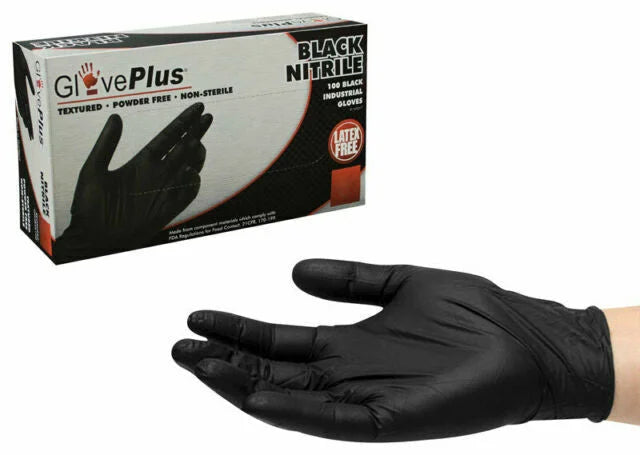 Gloveworks Black Nitrile Gloves GWBN 44100