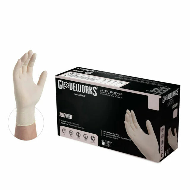 Gloveworks Orange Nitrile Gloves GWON 44100