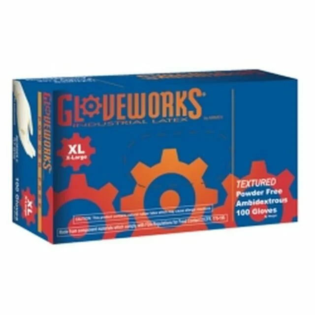 Gloveworks Orange Nitrile Gloves GWON 48100