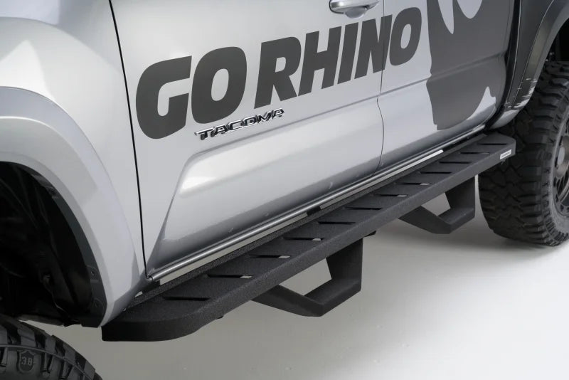 Go Rhino 04-14 Ford F-150 RB10 Complete Kit w/RB10 + Brkts + 2 RB10 Drop Steps - Main Product View