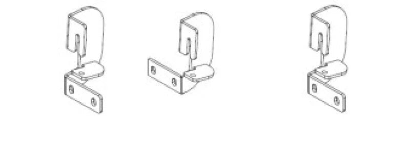 Go Rhino 07-10 Chevrolet Silverado 2500HD/3500HD Brackets for Dominator Extreme SideSteps - Side View