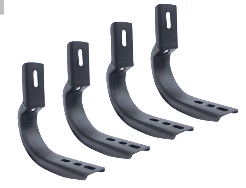 Go Rhino 07-10 GMC Sierra 1500/2500HD/3500HD Brackets for OE Xtreme Cab Length SideSteps - Back View
