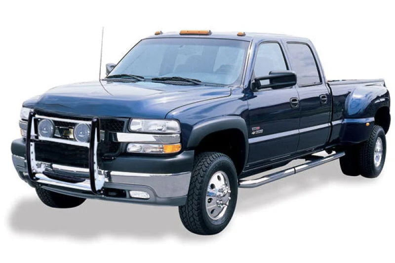 Go Rhino 07-13 Chevrolet Silverado 1500 3000 Series StepGuard - Black (Center Grille Guard Only) - Installation View
