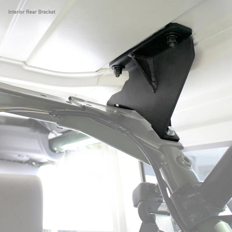 Go Rhino 07-17 Jeep Wrangler 4dr Mouinting Kit for SRM Rack - Side View