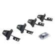 Load image into Gallery viewer, Go Rhino 07-18 Jeep Wrangler JK 2DR Mounting Brackets (V-Series V3/RB10 Slim/RB20 Slim) - Tex. Blk - Side View