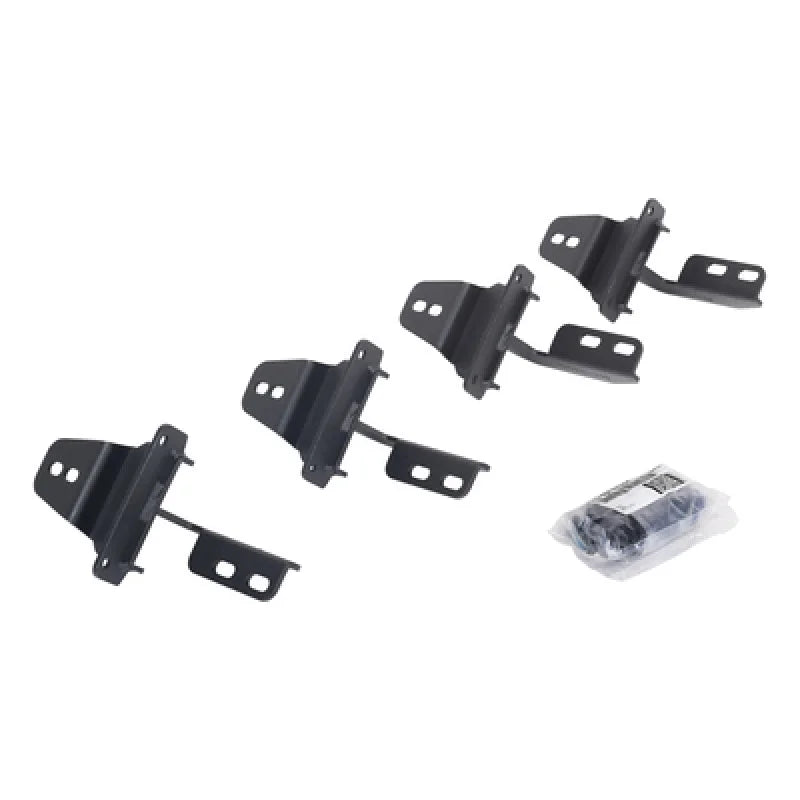 Go Rhino 07-18 Jeep Wrangler JK 2DR Mounting Brackets (V-Series V3/RB10 Slim/RB20 Slim) - Tex. Blk - Side View