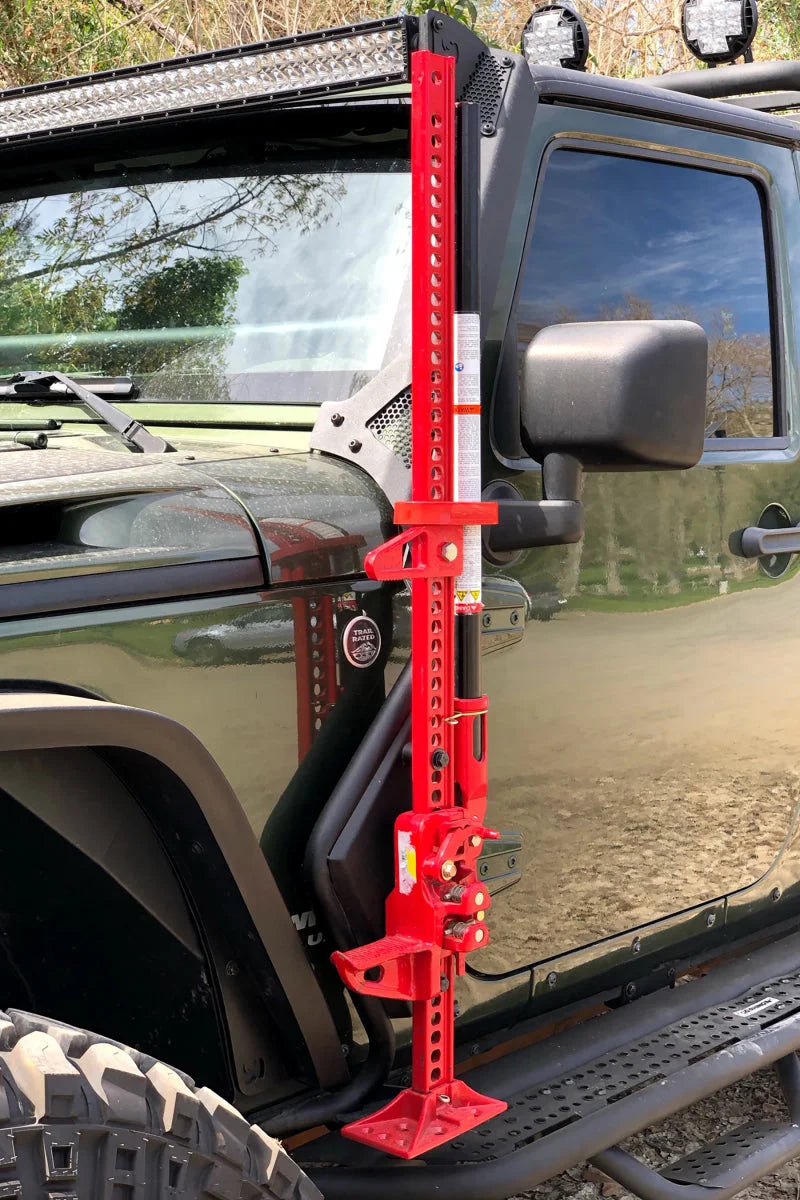 Go Rhino 07-18 Jeep Wrangler JK/JKU Exterior Jack Mount - Side View