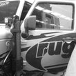 Load image into Gallery viewer, Go Rhino 07-18 Jeep Wrangler JK/JKU Front Fender Jack Mount for Xventure Gear EG Jack - Tex. Blk - Side View