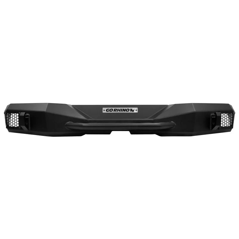 Go Rhino 07-18 Jeep Wrangler JK/JKU Rockline Rear Stubby Bumper - Back View