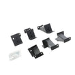 Load image into Gallery viewer, Go Rhino 07-18 Jeep Wrangler JKU 4dr Brackets for Dominator Xtreme Frame Slider - Tex. Blk - Main Product View