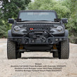 Load image into Gallery viewer, Go Rhino 07-20 Jeep Wrangler JL/JLU/JK/JKU/Gladiator JT Rockline Bumper Fairlead Mount Plate - Side View