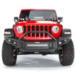 Load image into Gallery viewer, Go Rhino 07-20 Jeep Wrangler JL/JLU/JK/JKU/Gladiator JT Rockline Full Width Bumper w/ Overrider - Side View