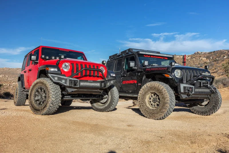 Go Rhino 07-20 Jeep Wrangler JL/JLU/JK/JKU/Gladiator JT Rockline Full Width Bumper w/ Overrider - Additional View 5