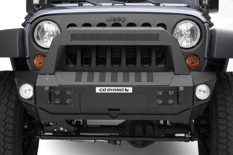 Go Rhino 07-20 Jeep Wrangler JL/JLU/JK/JKU/Gladiator JT Trailline 10 Light Mount Bar - Back View