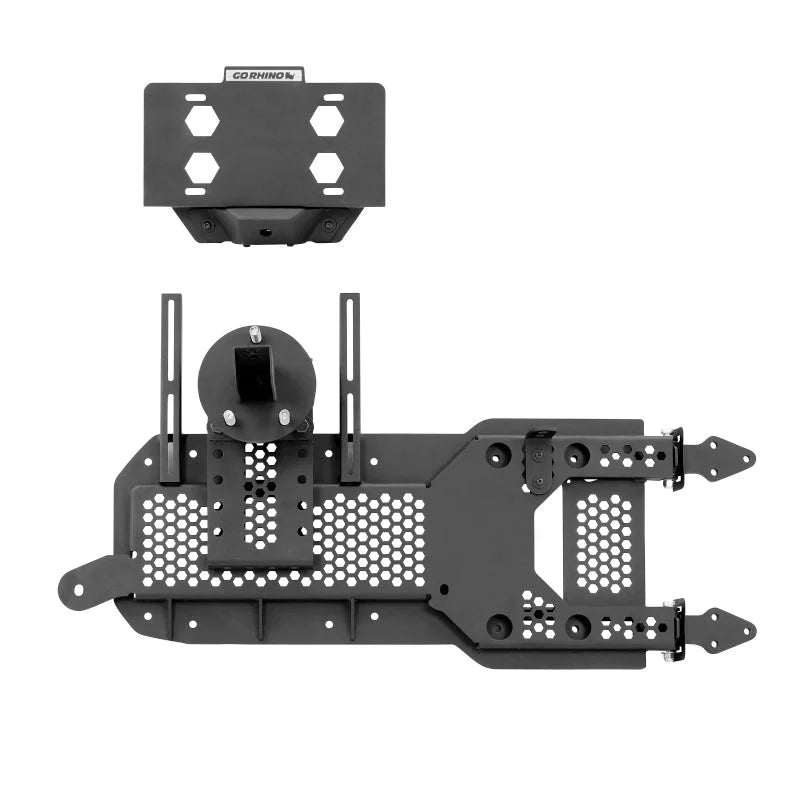 Go Rhino 08-22 Jeep Wrangler JL/JLU Body Mount Spare Tire Carrier - Tex. Blk - Additional View 6