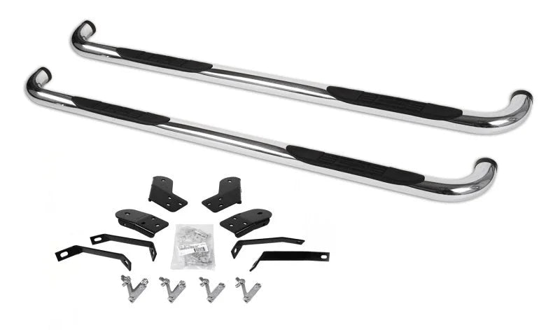 Go Rhino 10-20 Ram Ram 2500HD/3500HD 4000 Series SideSteps - Cab Length - SS - Back View