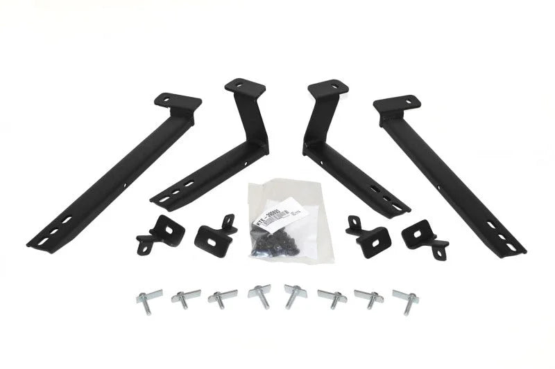 Go Rhino 11-13 Kia Sportage Brackets for OE Xtreme Cab Length SideSteps - Back View