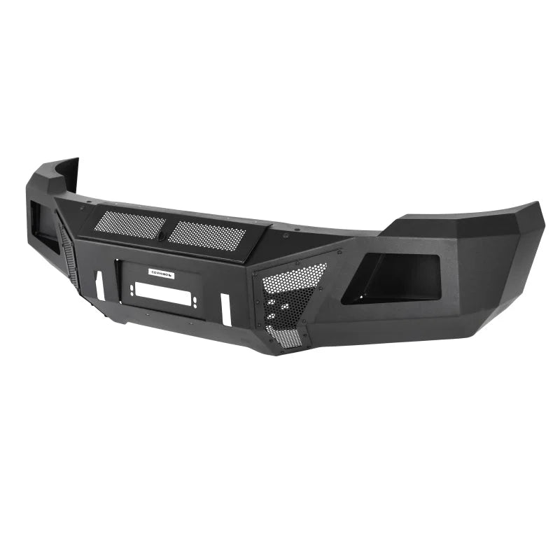 Go Rhino 11-14 Chevrolet Silverado 2500HD/3500HD BR11 Front Bumper Replacement - Tex. Black - Installation View
