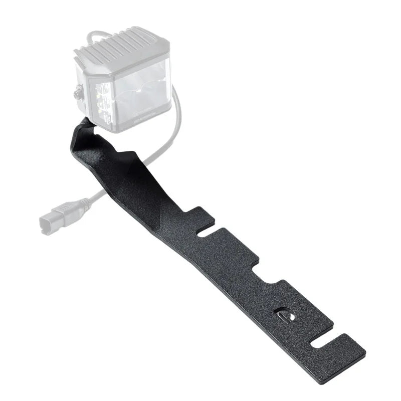 Go Rhino 11-18 RAM 1500 / 19-24 RAM 1500 Classic XE Hood Hinge Cube Light Mount - Side View