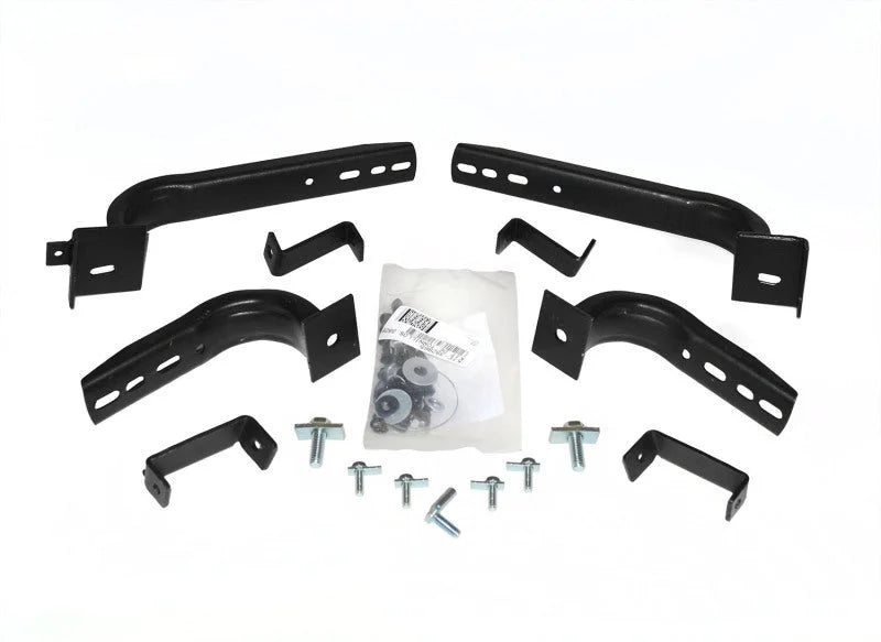 Go Rhino 13-18 Toyota RAV4 Brackets for OE Xtreme Cab Length SideSteps - Side View
