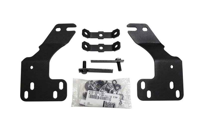 Go Rhino 14-15 Chevy Silverado 1500 (Excl. Drvr Alrt Pkg) RC4 & RC3 LR Brackets - Tex. Blk - Main Product View